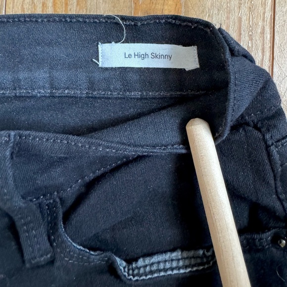 Frame Denim Le High Skinny in Film Noir 25 - Picture 7 of 8
